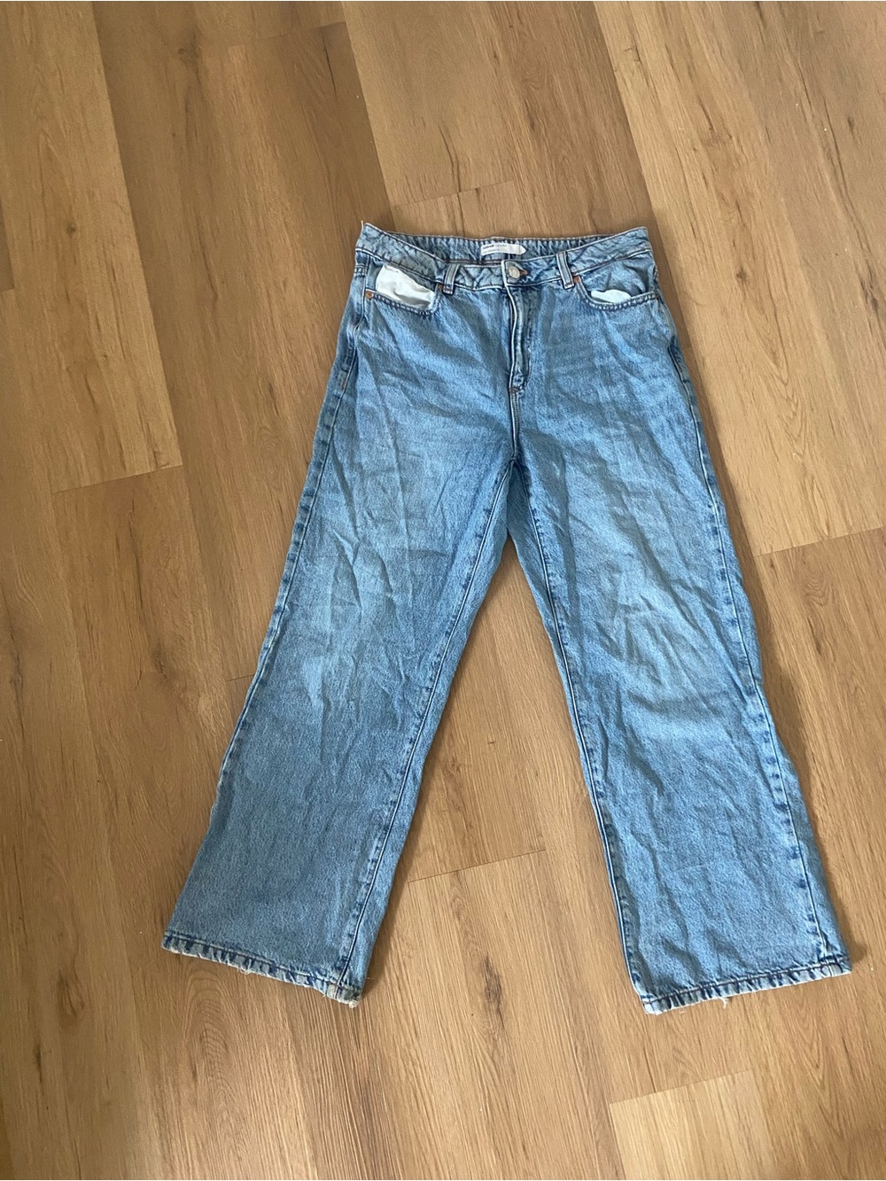 Garage Light Blue Wide Leg Jeans